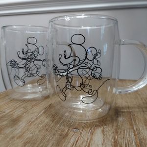 Disney Mickey Mouse Coffee Glasses